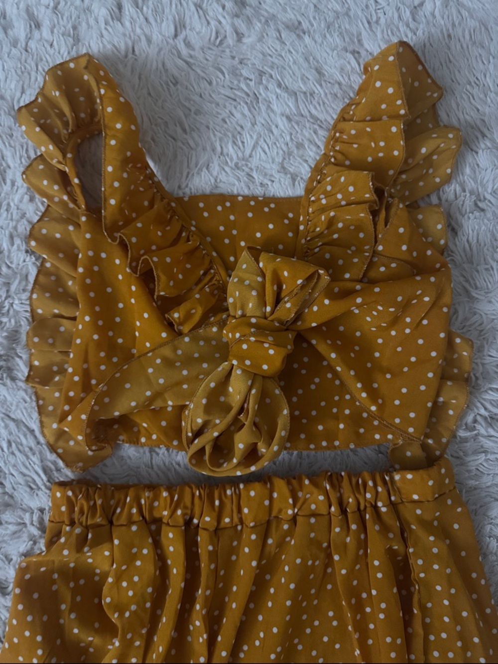Mustard Polka Dot Set - Picture 3 of 3